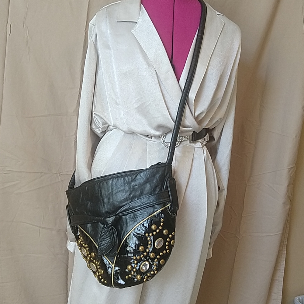 Leather/Patent leather Crossbody